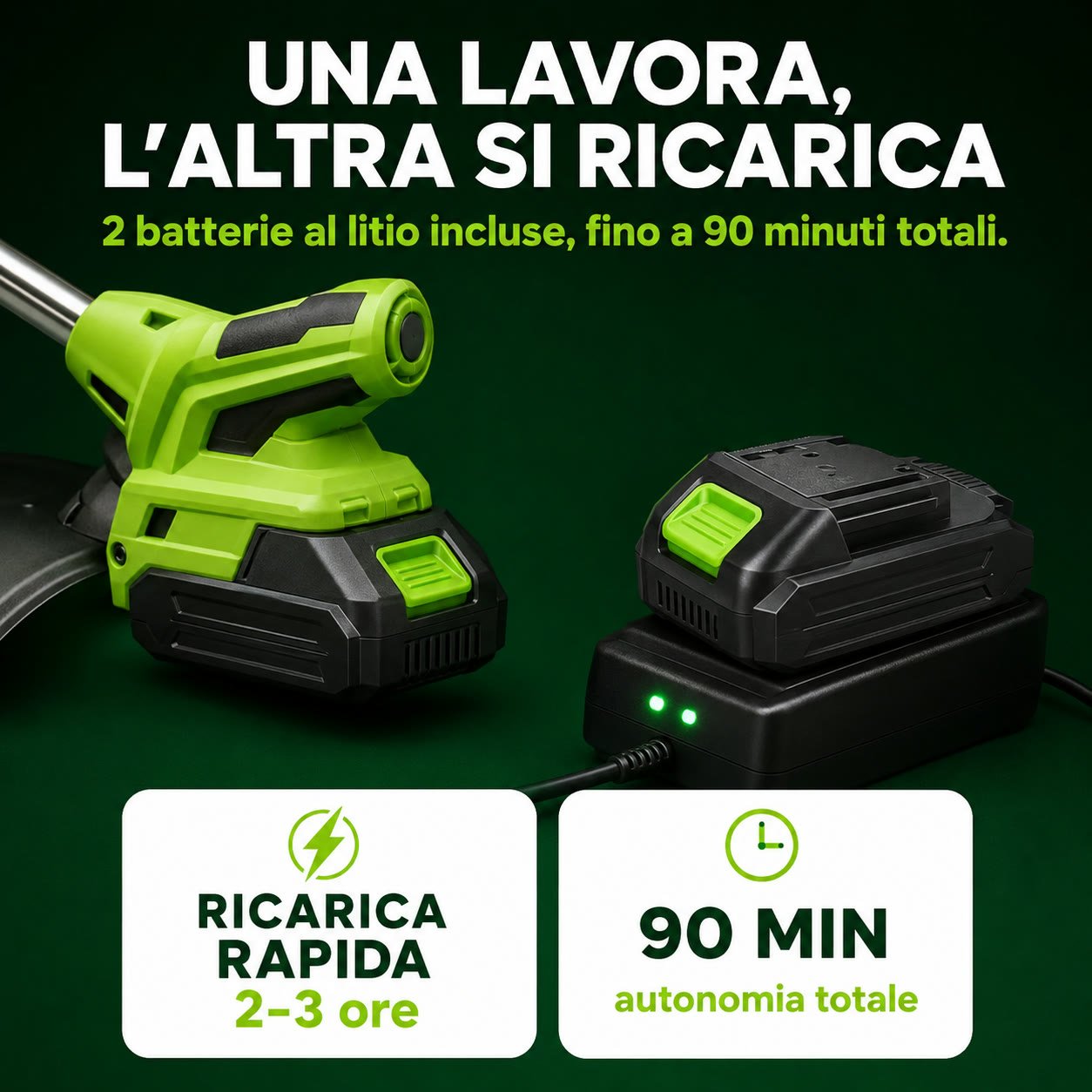 Una lavora, l'altra si ricarica